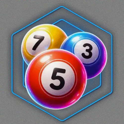 Numbered bingo balls