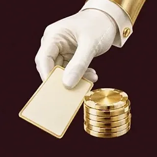 Hand dealing card — Amon