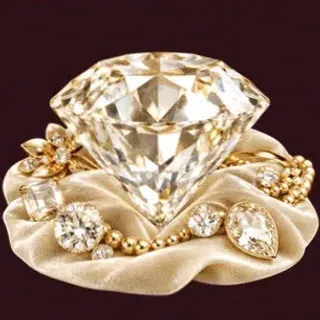 Faceted diamond gemstone — Amon