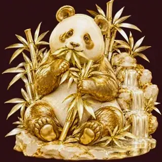Panda eating bamboo — Amon