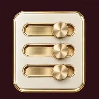 Three-knob control panel — Amon
