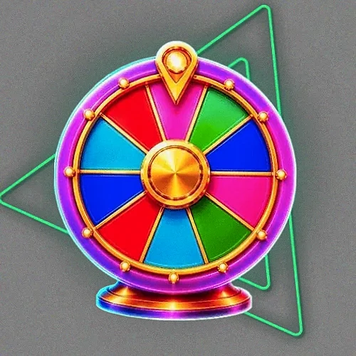 Colourful prize wheel